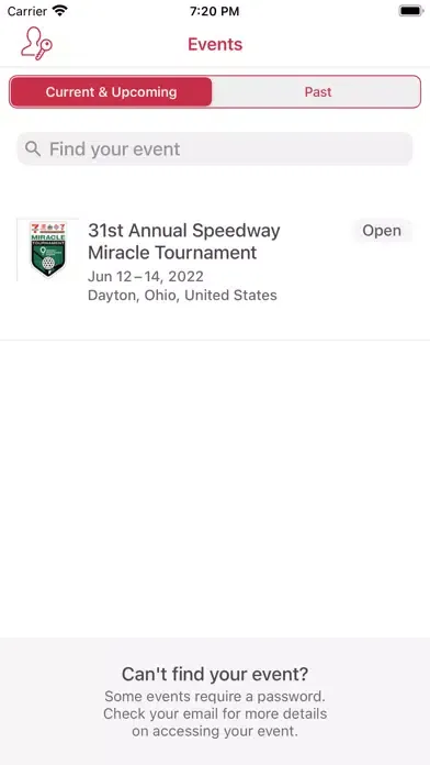 CMN Hospitals Events Screenshots