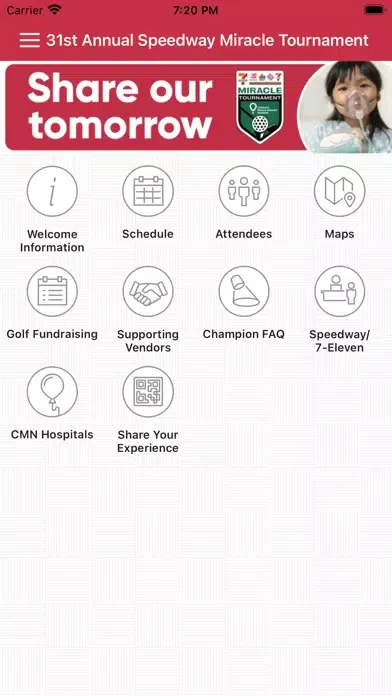 CMN Hospitals Events Screenshots