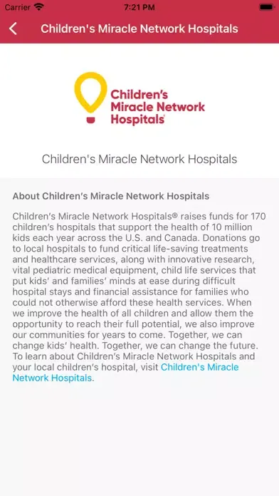 CMN Hospitals Events Screenshots