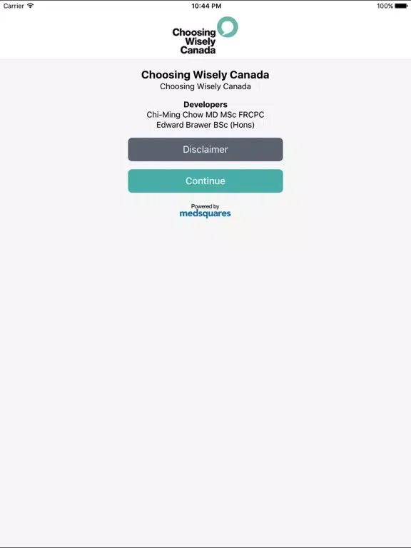 صور Choosing Wisely Canada iPad 