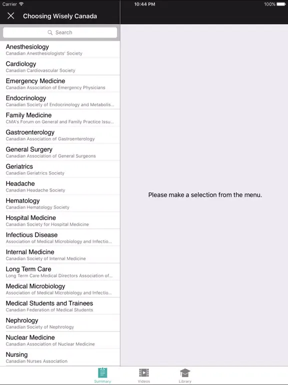 صور Choosing Wisely Canada iPad 