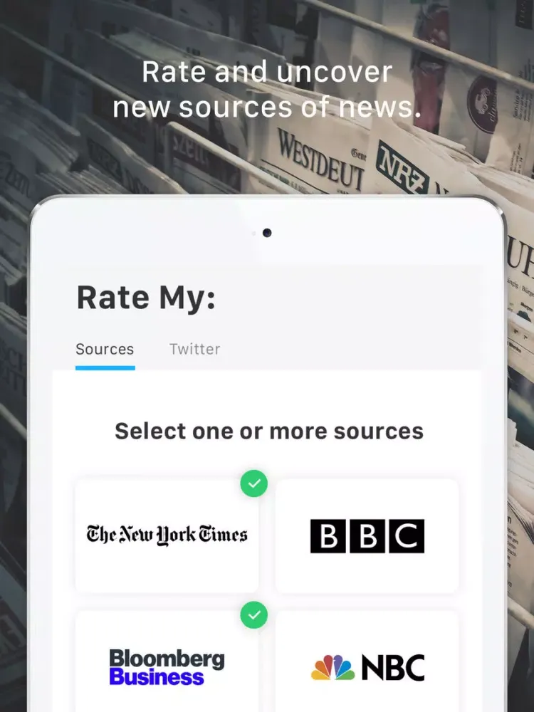 Captures d'écran de OwlFactor News Evaluator iPad 