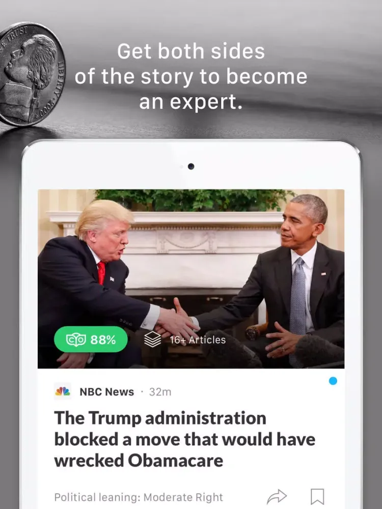 Captures d'écran de OwlFactor News Evaluator iPad 