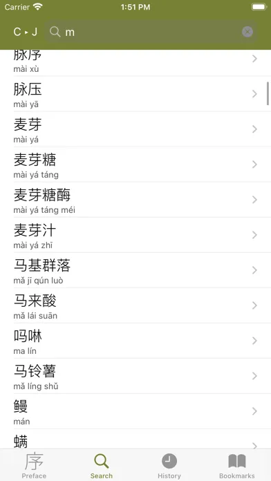 ภาพหน้าจอของ Medicine Terms Dict (Jpn-Chin)