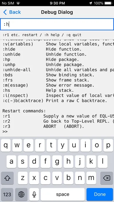 cl-repl スクリーンショット