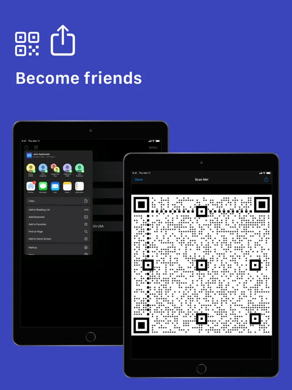 Tangkapan skrin The Business Card iPad 