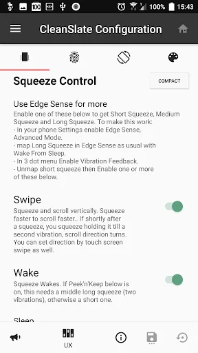 Capturas de tela do CleanSlate Kernel Config
