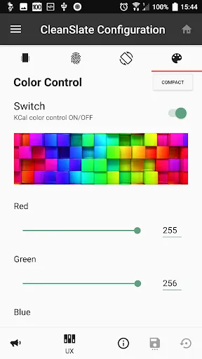 Capturas de tela do CleanSlate Kernel Config