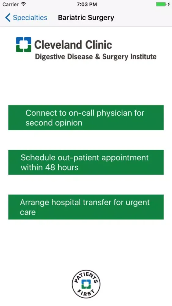 Cleveland Clinic DDSI Instant Opinion and Referral應用截圖