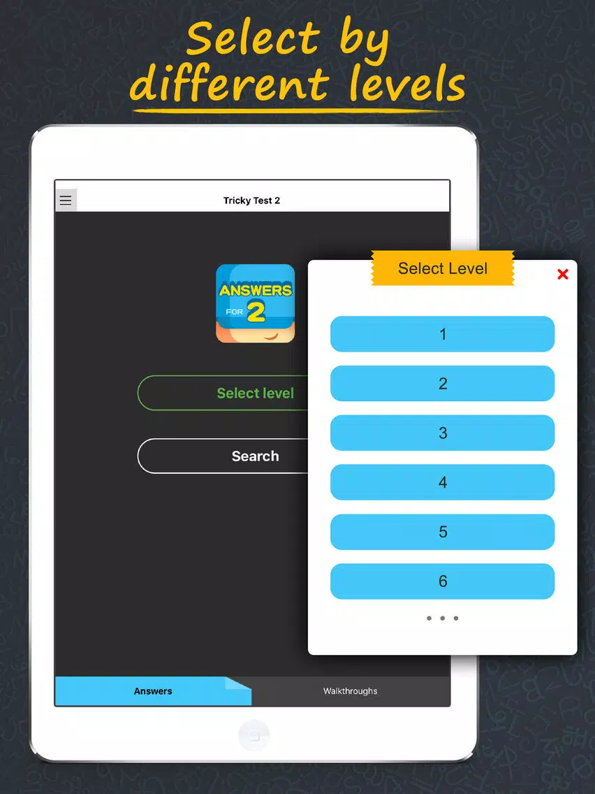Answers & Cheats for Tricky Test 2: Think Outside iPad  Screenshots