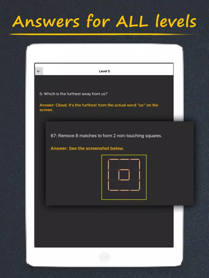 Answers & Cheats for Tricky Test 2: Think Outside iPad  Screenshots