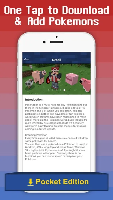 Capturas de pantalla de Free Addons for Minecraft PE - add ons for pokemon
