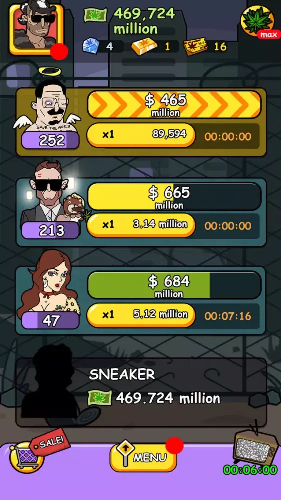 Captures d'écran de Bud Tycoon - Money Games for Pocket Weed Farm