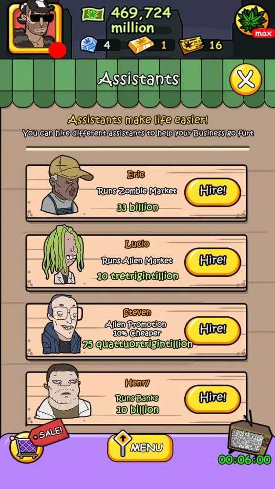 Captures d'écran de Bud Tycoon - Money Games for Pocket Weed Farm
