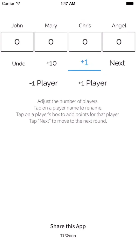 ScoreKeeper by TJ Woon Screenshots