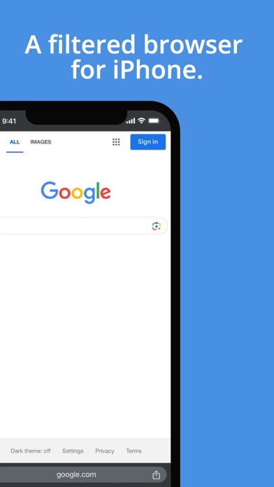 Ảnh chụp màn hình của CloudVeil Browser