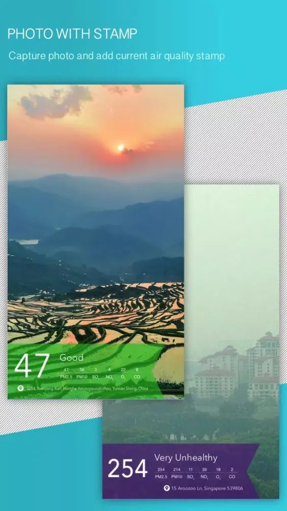 Captures d'écran de Global Air Quality - Real Time Air Quality Indices