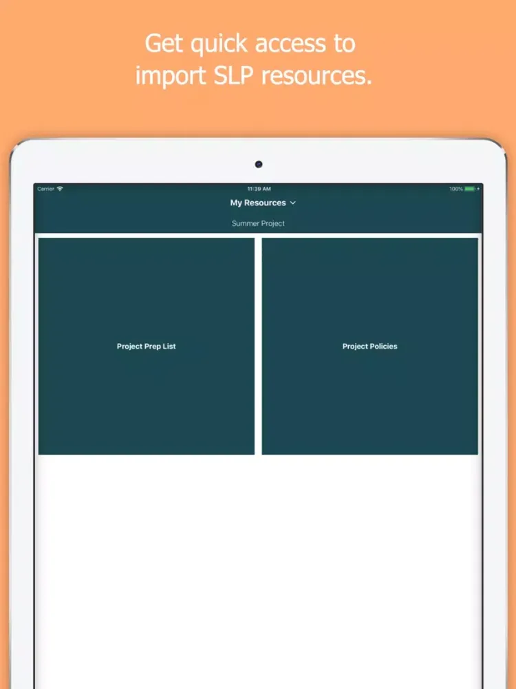 Tangkapan skrin CO Atlanta SLP App iPad 