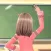 Girl Clean Blackboard