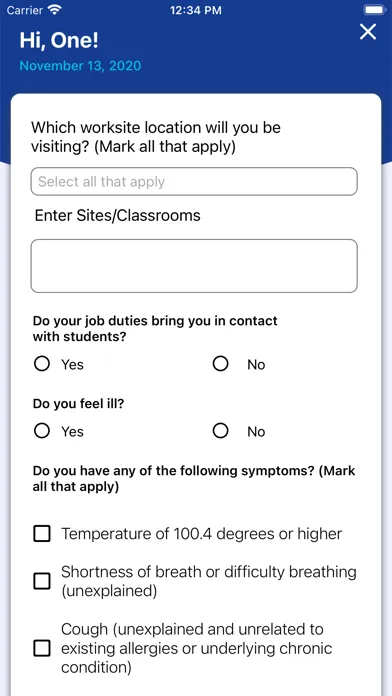 Schools Self Screening应用截图