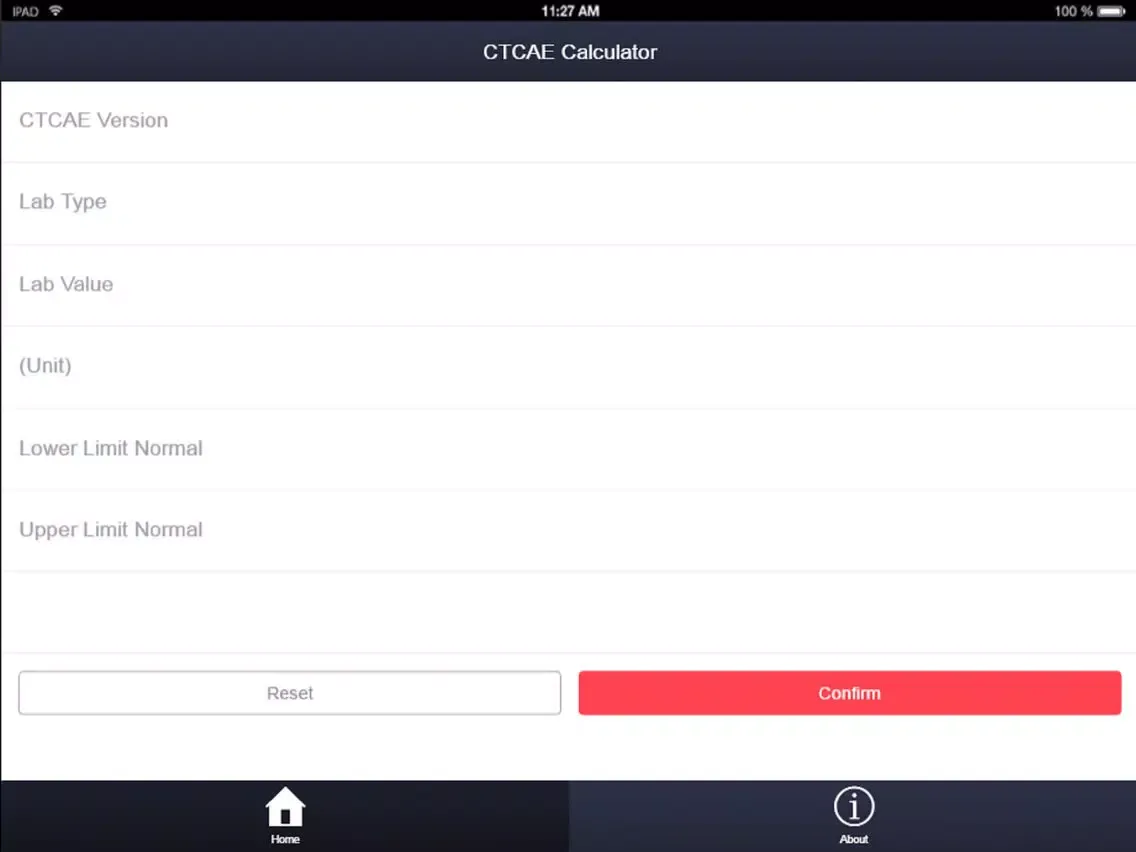 Capturas de tela do CTCAE Calculator iPad 