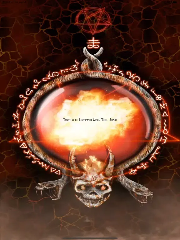 Ảnh chụp màn hình của Demonic Oracle iPad 
