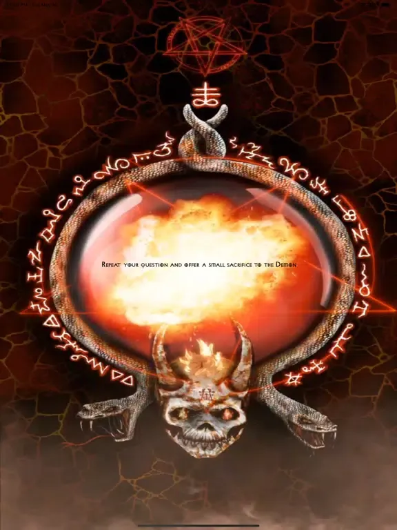 Ảnh chụp màn hình của Demonic Oracle iPad 