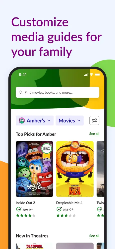 Common Sense Media Screenshots
