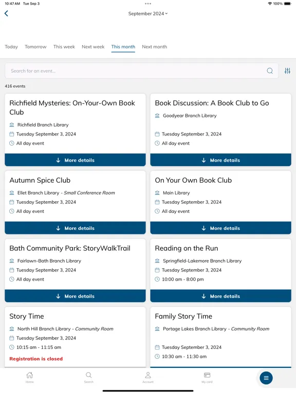 Akron Library Mobile iPad 應用截圖