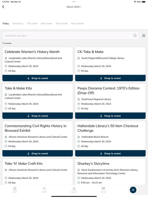 Broward County Libraries iPad  স্ক্রিনশট