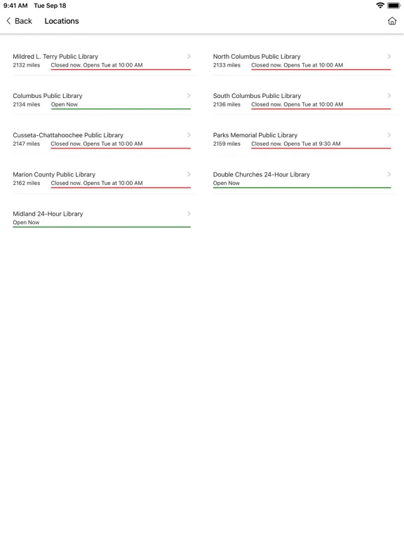 تصاویر Chatt Valley Libraries Ga iPad 