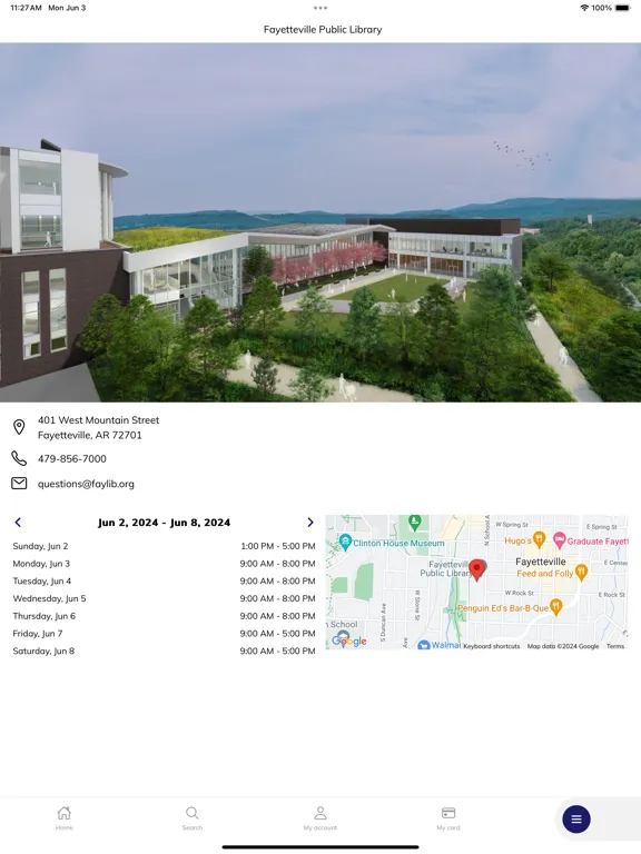 تصاویر Fayetteville Public LibraryApp iPad 