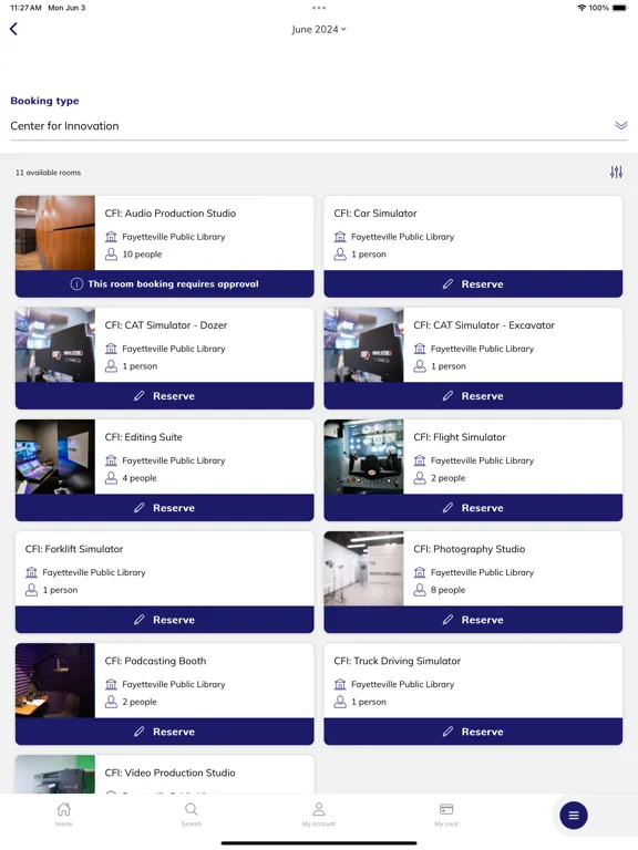 تصاویر Fayetteville Public LibraryApp iPad 