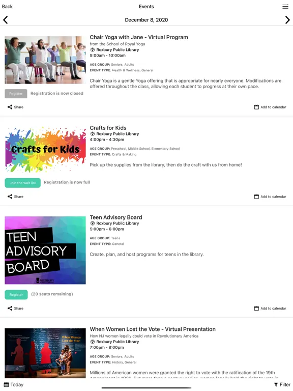 Roxbury Public Library iPad  স্ক্রিনশট
