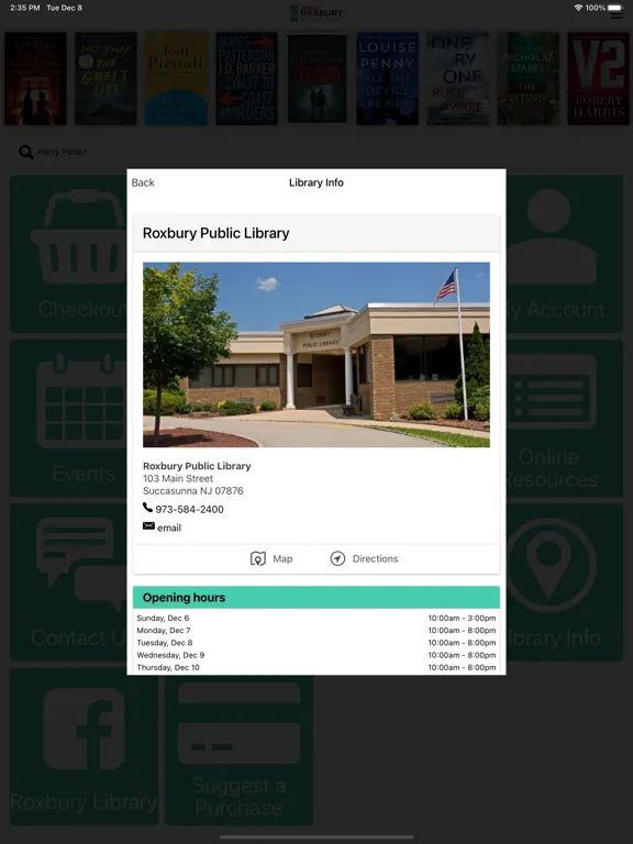 Roxbury Public Library iPad  স্ক্রিনশট