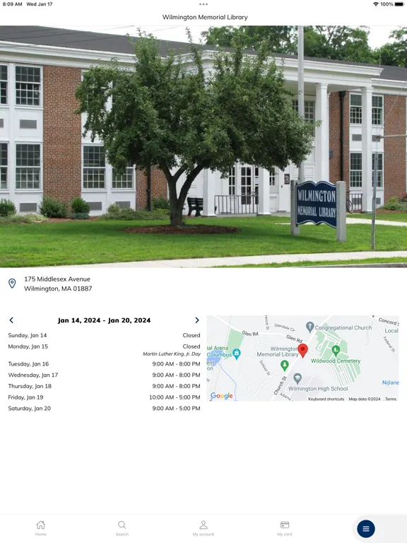 WilmLibrary iPad سکرین شاٹس