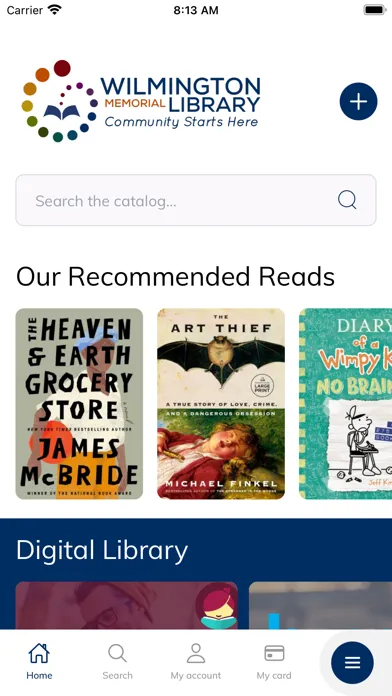 WilmLibrary سکرین شاٹس