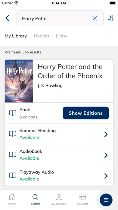 WilmLibrary سکرین شاٹس