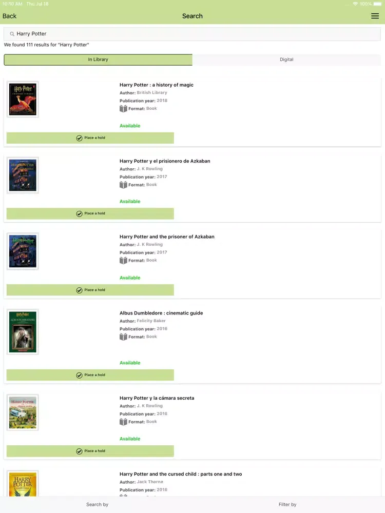 Capturas de pantalla de Yuma County Library App iPad 