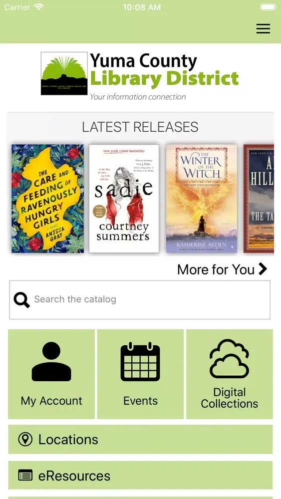 Capturas de pantalla de Yuma County Library App
