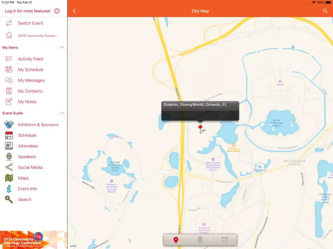 Capturas de pantalla de Community Oncology Conference iPad 