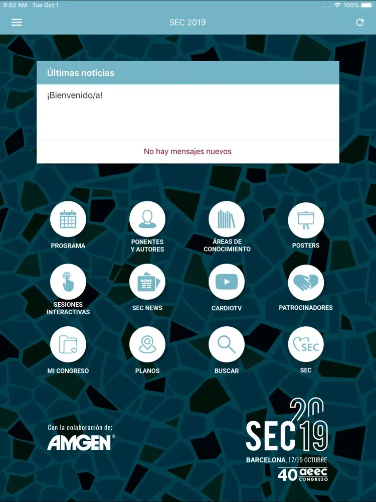 Congreso SEC 2019 iPad  Screenshots