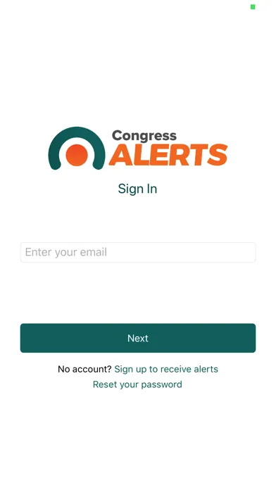 Capturas de pantalla de Congress Alerts