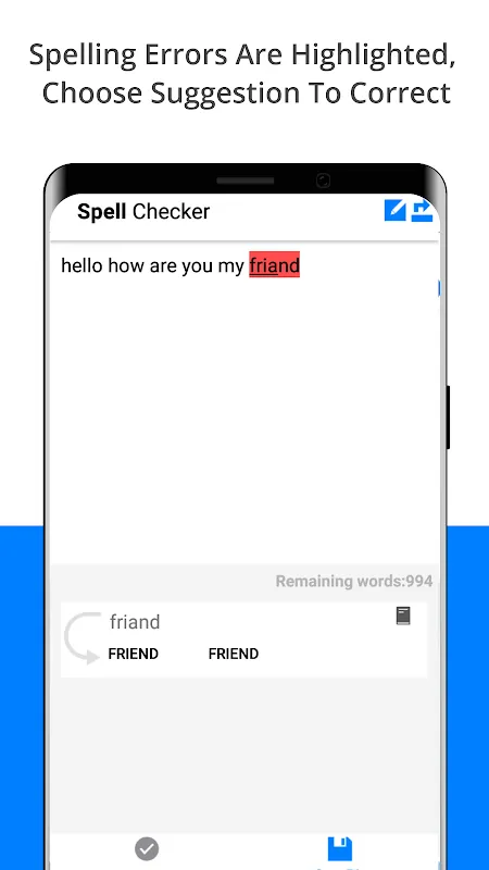 Zrzuty ekranu Spell Checker