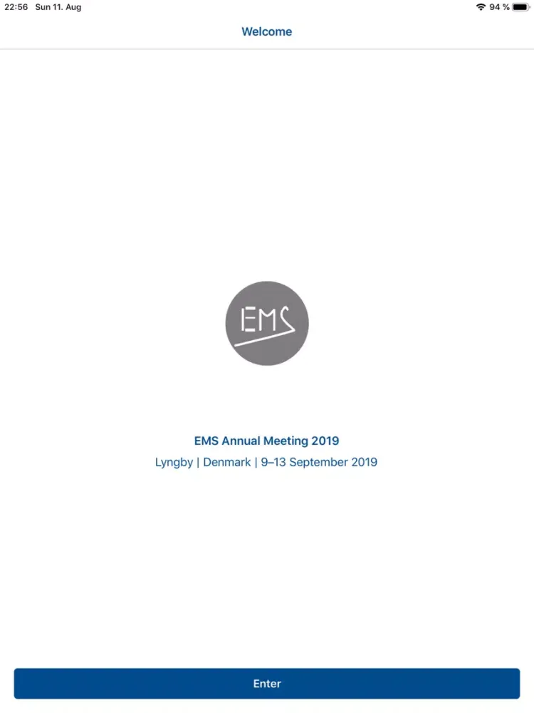 EMS2019 iPad  Ekran Görüntüleri