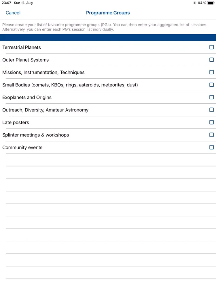 Capturas de pantalla de EPSC-DPS2019 iPad 