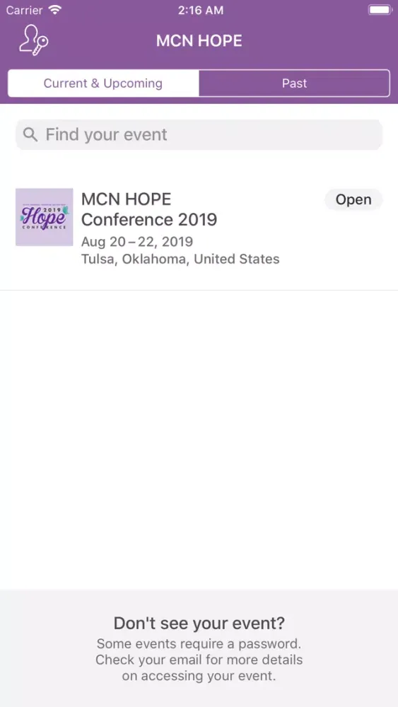 Screenshot di MCN BHS Conferences