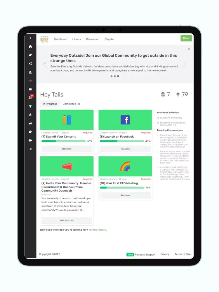 Basecamp by Free Forest School iPad  Screenshots