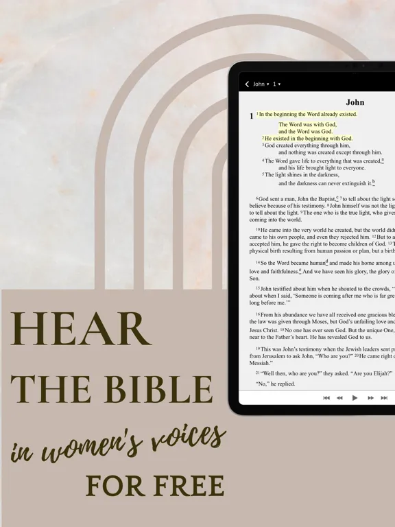 her.BIBLE Women's Audio Bible iPad 應用截圖