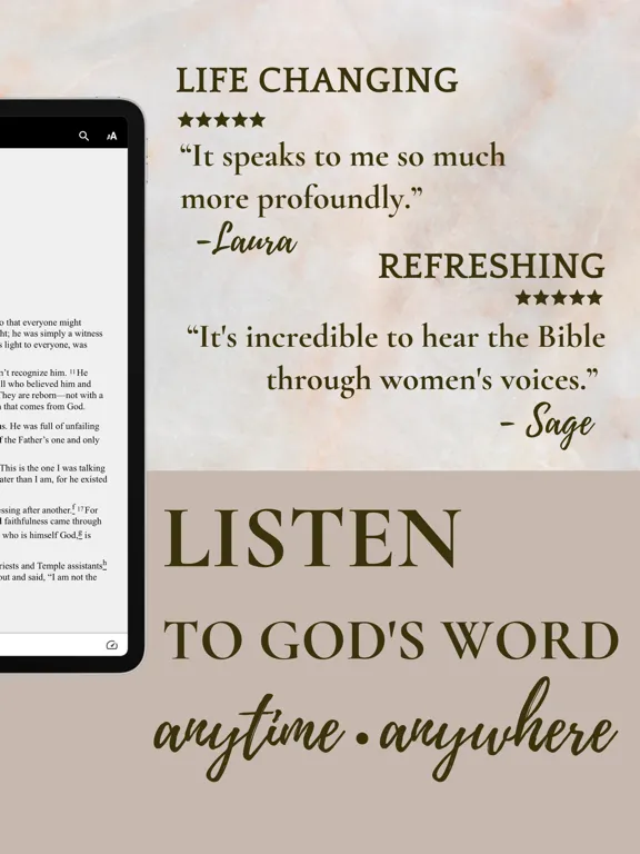 her.BIBLE Women's Audio Bible iPad 應用截圖